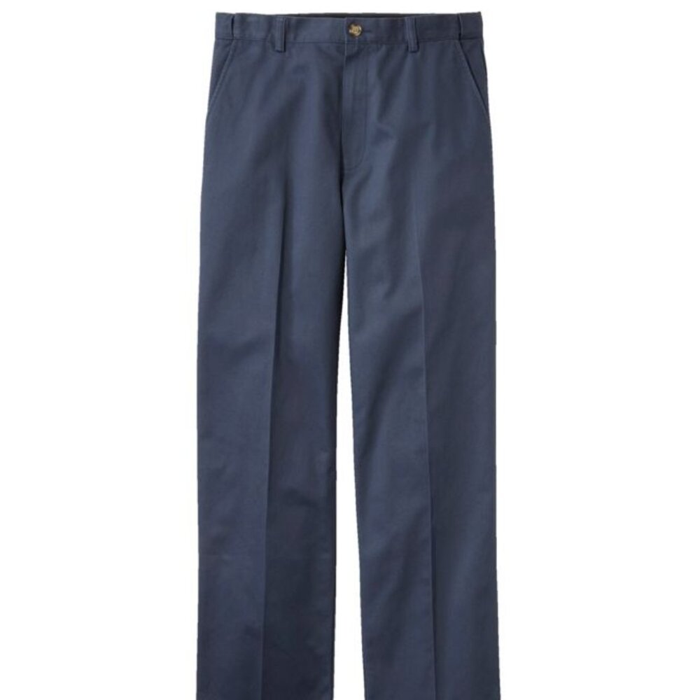 LL Bean Men's Wrinkle-Free Double L® Chinos, Hidden Comfort, Navy 36x29